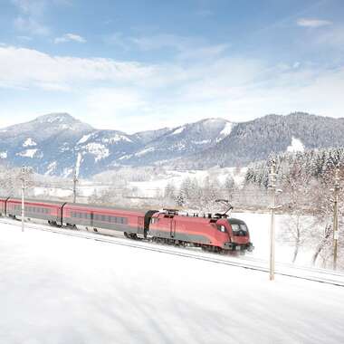 Train arrival in winter | © ÖBB, Harald Eisenberger