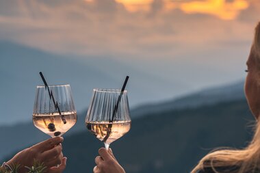 Ein kühles Getränk im Bergrestaurant Franzl  | © Johannes Radlwimmer