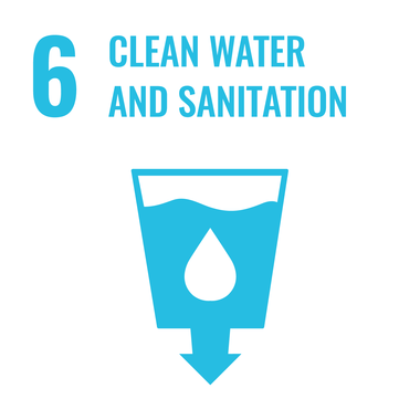 Symbol for clean water and sanitation, part of the United Nations Sustainable Development Goals. | © United Nations