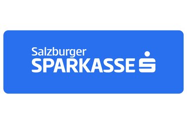 Salzburger Sparkasse logo in blue with white text and symbol. | © Salzburger Sparkasse