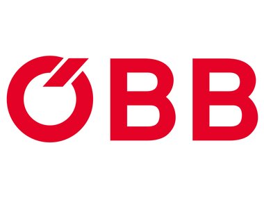 The logo of Austrian Federal Railways (ÖBB) in red on a white background. | © ÖBB